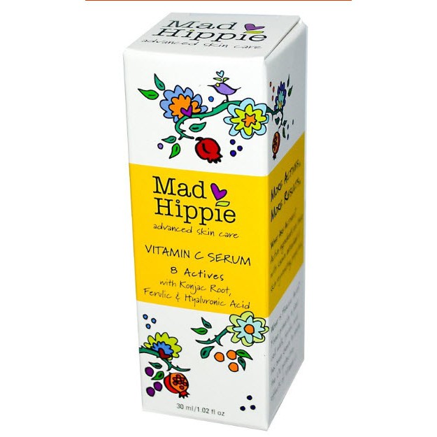 💘พร้อมส่ง 💘 สุดยอดวิตามินซีเซรั่ม  อันดับ1ของอเมริกา, 30 ml, Vitamin C Serum, 8 Actives, Mad Hippie Skin Care Products