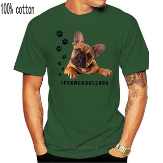 เสื้อยืดผ้าฝ้าย พิมพ์ลายการ์ตูนสุนัข FRENCH BULLDOG tag ของขวัญ สําหรับผู้ชาย KAgnpc83FOdfbp13