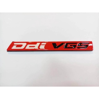 B.S.D โลโก้ Ddi VGS พื้นแดง (ALL NEW D-MAX)16×1.5cm