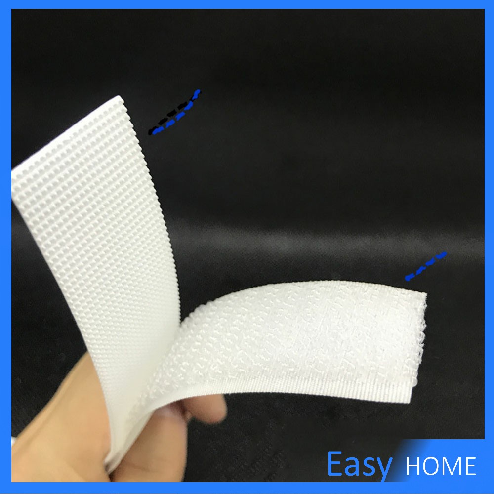 Easy เทปตีนตุ๊กแกมีกาวในตัว แบบ ขน+หนาม และ มีกาวด้านนอก ทั้ง 2 ด้าน บรรจุ 12 คู่/ห่อ Hook and Loop Tape