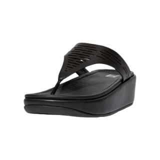 [กรอกโค้ด FITF10D ลดเพิ่ม 12%] FITFLOP LULU รองเท้าแตะแบบหูหนีบผู้หญิง รุ่น EV2-090 สี Black