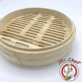 Mr.Chef [พร้อมส่ง] เข่งติ่มซำ สไตล์ฮ่องกง ขนาดใหญ่พิเศษ 10 12 16 นิ้ว เข่งปลาทู เข่งนึ่งปลา เข่งไม้ไผ่ ผลิตจากไม้ไผ่