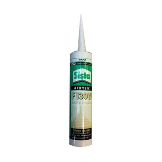 SISTA F130 300ML MAPLE ACRYLIC SEALANT อะคริลิกซีลแลนท์ SISTA F130 300 มล. สีเมเปิ้ล วัสดุประสานและอุดรอยรั่ว เคมีภัณฑ์ก