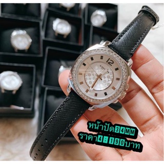 Coach หนังดำ ล้อมคริสตัล สวยขายดี
