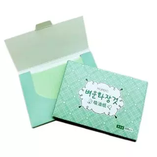 แผ่นกระดาษซับมัน 100 แผ่น / แพ็ค