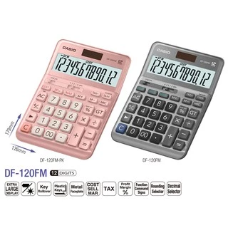 **New เครื่องคิดเลข CASIO DF-120FM 12หลัก (ของแท้ รับประกัน 2 ปี)