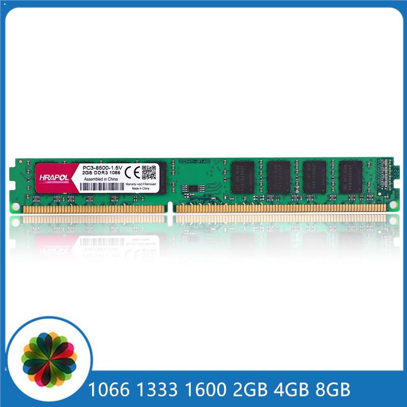 Memory DDR3 2GB 4GB 8GB 1066mhz 1333mhz 1600MHZ DESKTOP PC3-8500U PC3-10600U PC3-12800U  PC RAM  Memoria DIMM 8g 4g 2g