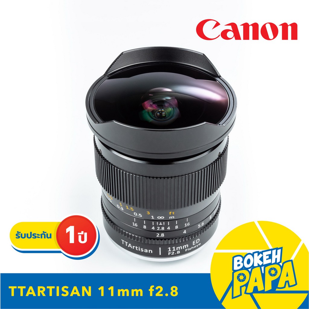 TTArtisan 11mm F2.8 FISHEYE สำหรับใส่กล้อง Canon EOS R / Canon EOS RP / EOS RF Mount เลนส์มือหมุน ( 