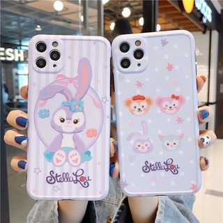 เคสไอโฟน เคสซิลิโคน 11 promax iPhone case for iPhone X XS MAX XR  7+ 8PLUS กระต่ายม่วงนั่ง TPU-R1577 หน้าเพื่อนกระต่ายม่