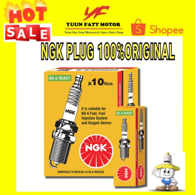 NGK SPARK PLUG C6HSA C7HSA BP7HS B8ES BP8ES BM6A BM7A B9ES MR9C-9N CR9E BR9ES D7EA CPR6EA CPR8EA ปลั