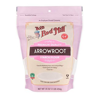 บ๊อบเรดมิลล์แป้งแป้งเท้ายายม่อม 454 กรัม/Bobs Red Mill Arrowroot Starch Flour 454g