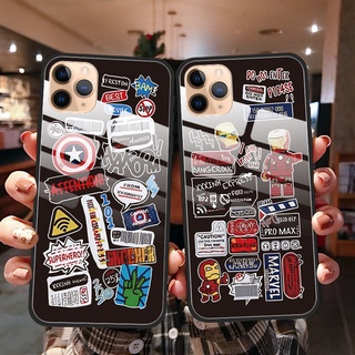 เคสโทรศัพท์มือถือกระจกนิรภัย กันกระแทก กันรอยขีดข่วน ลาย Marvels The Avengers สําหรับ Xiaomi Redmi Note 11 Pro 5G 11S 10 Pro 4G 10S Redmi 10C 9C