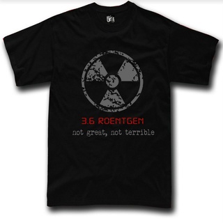 เสื้อยืด ลาย Chernobyl Nuclear 3.6 Roentgen Not Great Dyatlov สําหรับผู้ชายSize S-5XL