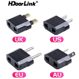 Hdoorlink อะแดปเตอร์ปลั๊กไฟ แปลงปลั๊ก US UK AU EU ยุโรป 1 ชิ้น