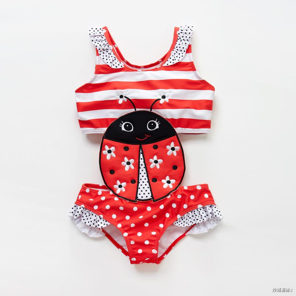 Honeyzone Child Swimsuit Pyjama Bimba Cute Bee Bikini Baby Girls Swimwear Summer Fashion Beach Suit 1 8t Swimwear Kid Shopee Thailand