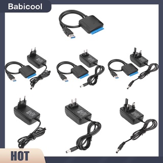 (Babicool) Usb 3.0 To Sata สายเคเบิ้ลแปลงสําหรับ 2.5/3.5 นิ้ว Ssd Hdd ฮาร์ดไดรฟ์อะแดปเตอร์