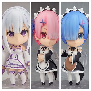 ฟิกเกอร์อนิเมะ Re:Life In A Different World From Zero Nendoroid #732 Rem #732 แรม #751 โมเดลฟิกเกอร์ Emilia PVC สําหรับเก็บสะสม