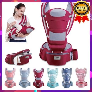 เป้อุ้มเด็ก เป้อุ้มลูก 0-36เดือน Hip Seat Baby Carrier 3-in-1 แบบมีที่นั่ง แยกได้ มีช่องเก็บของใต้เบาะ Ergonomic Carrier