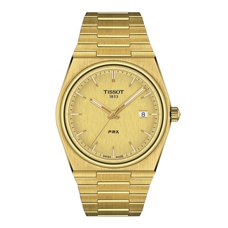 Tissot PRX ทิสโซต์ พีอาร์เอ็กซ์ สีแชมเปญ ทอง T1374103302100  นาฬิกาผู้ชาย