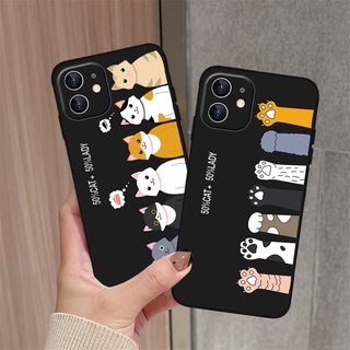 เคสโทรศัพท์มือถือ ลายอุ้งเท้าแมว สีดํา สําหรับ iPhone 14 13 12 11 Promax 14Plus mini X XS XR XSMAX 6 6s 5 5S 6plus 6splus 7 8 SE2020 7plus 8Plus