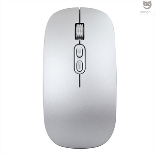 M103 Rechargeable Wireless Mouse 2.4G Wireless Mouse Ultra-thin Mute Mouse 3 Adjustable DPI Built-in 500mAh Battery Sliver