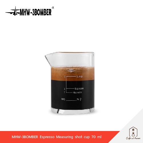 MHW-3BOMBER espresso cup Shot Cup ของแท้ 100% แก้วตวงกาแฟ สำหรับเอสเปรสโซ่ ขนาด 70ml