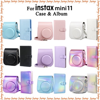 เคสกระเป๋าใส่กล้อง และฟิล์มภาพถ่าย 96 ช่อง สําหรับ Fujifilm Instax Mini 11