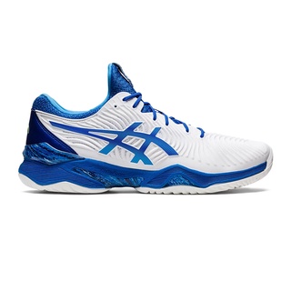 Asics รองเท้าเทนนิสผู้ชาย Court FF Novak | White/Tuna Blue ( 1041A343-960 )