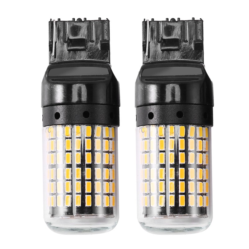 2 ชิ้น Super Bright Canbus T20 7440 W21W Wy21W 144-Smd ย้อนกลับไฟเลี้ยวไฟสัญญาณข้อผิดพลาดฟรีไม่มี Hy