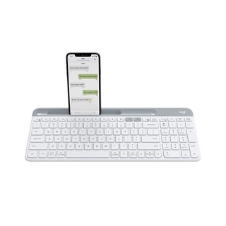 LOGITECH Keyboard Wireless K580-WH (คีย์บอร์ด ไร้สาย) - White