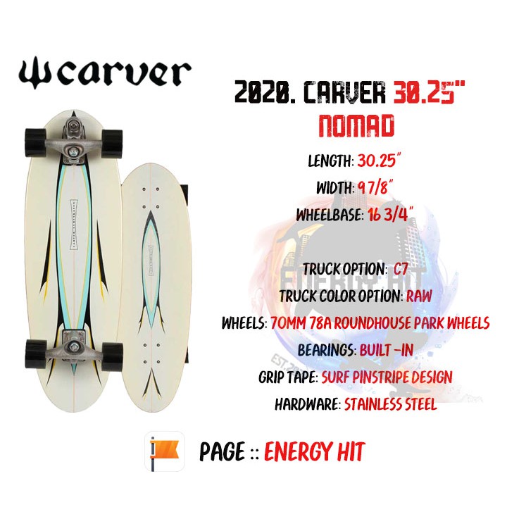 🔥 พร้อมส่ง 🔥 | 🔱 30.25" Carver Nomad Surfskate