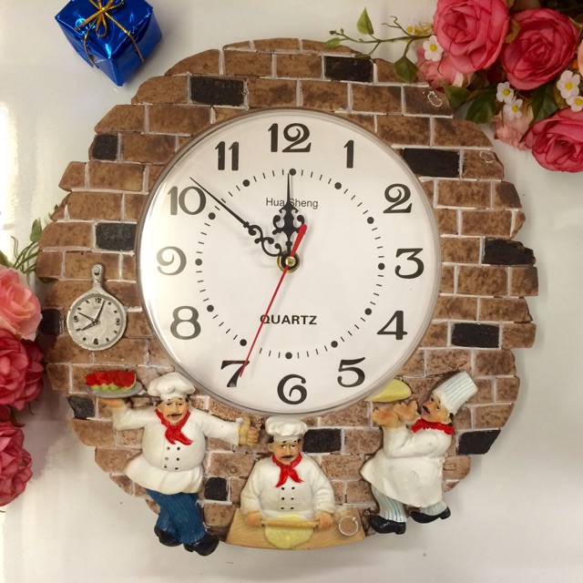 นาฬิกาวินเทจสไตล์กุ๊ก 3เชฟทำอาหาร รหัสSP312
