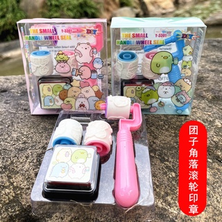 INEX2SHOP ลูกกลิ้งสีลายการ์ตูน ลูกกลิ้งสแตมป์ สำหรับเด็ก ของเล่นเด็กเสริมพัฒนาการ