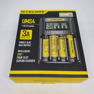 Nitecore UMS4 เครื่องชาร์จ4ช่อง ของแท้ เช็คโค๊ดได้