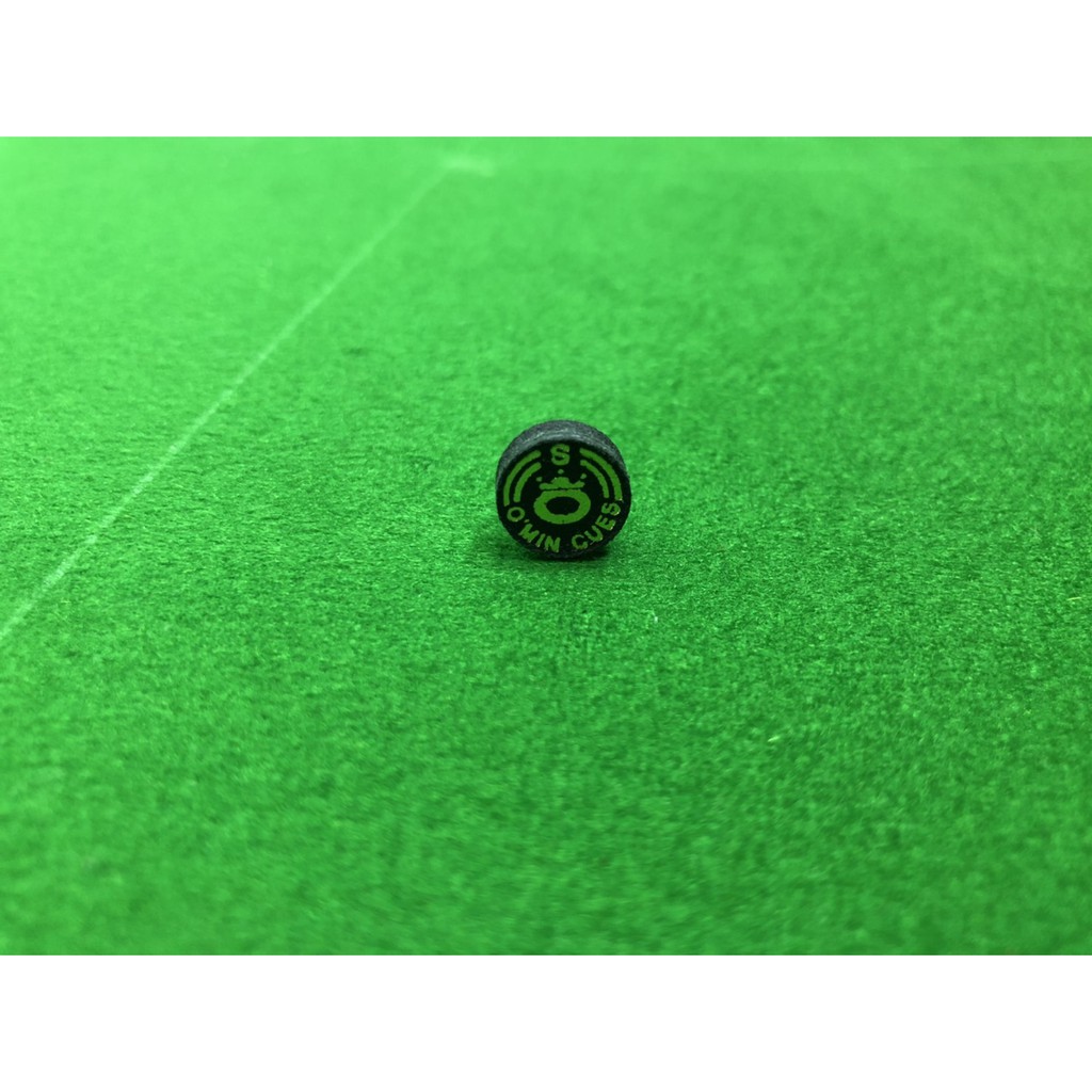 O'MIN CUES Black Cue Tip - โอมีนคิวส์หัวหนัง สีดำ 1 ชิ้น