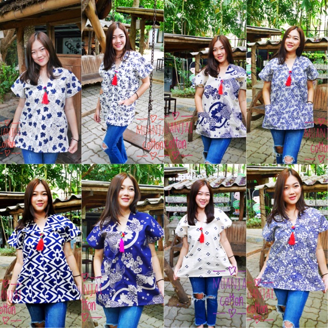 ลดกระหน่ำ!!! เสื้อกะเหรี่ยงพิมพ์ลาย เสื้อผ้าฝ้ายพื้นเมือง