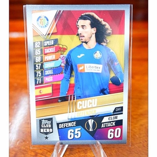 การ์ด​ Match Attax 101 UEFA &amp; EUROPA  League 2019/20 รุ่น CLUB HERO (Base card) (Run No. 37-54)