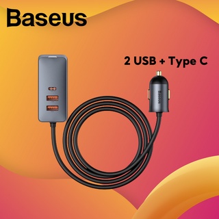 Baseus อุปกรณ์ชาร์จโทรศัพท์มือถือ ที่ชาร์จโทรศัพท์ในรถ แบบพกพา 120W Type C 2USB + 2C