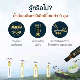 น้ำมันเมล็ดชา ตราภัทรพัฒน์ EXP : 12/2027 ขนาด 250 มล. โฉมใหม่ !!! ( Camellia Oleifera Seed Oil ) 250 ml.
