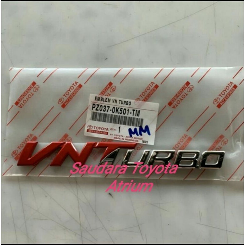 โลโก้สัญลักษณ์ฟอร์จูนเนอร์เทอร์โบ VNTurbo VNT