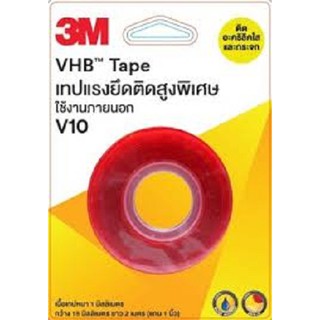 เทปแรงยึดติดสูงพิเศษ VHB tape V10, ขนาด 12 มม x 3 ม. V10 12MM X 3M BLISTER PACK Stock No: XP002034153