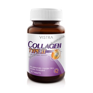 Vistra Collagen Type II 30 เม็ด วิสทร้า คอลลาเจน ไทพ์ ทู บำรุงกระดูก ปวดข้อ