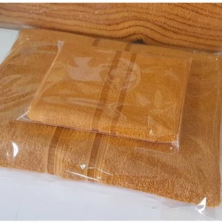 ผ้าขนหนูสีน้ำตาลถวายพระ Cotton100% เนื้อนุ่มเกรดAบรรจุแยกชิ้น