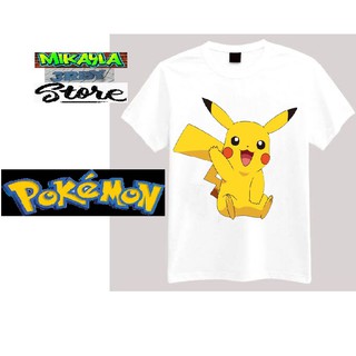 Pokemon Character T shirt Unisex  Available For  Kids and Adults Girls and Boyเสื้อยืด เสื้อยืดสีพื้น