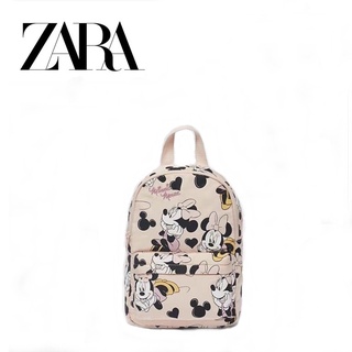 Zara กระเป๋าเป้สะพายหลัง ลายการ์ตูนดิสนีย์ มินนี่เมาส์น่ารัก สีชมพู เหมาะกับของขวัญวันเกิด สําหรับเด็กผู้หญิง นักเรียนอนุบาล