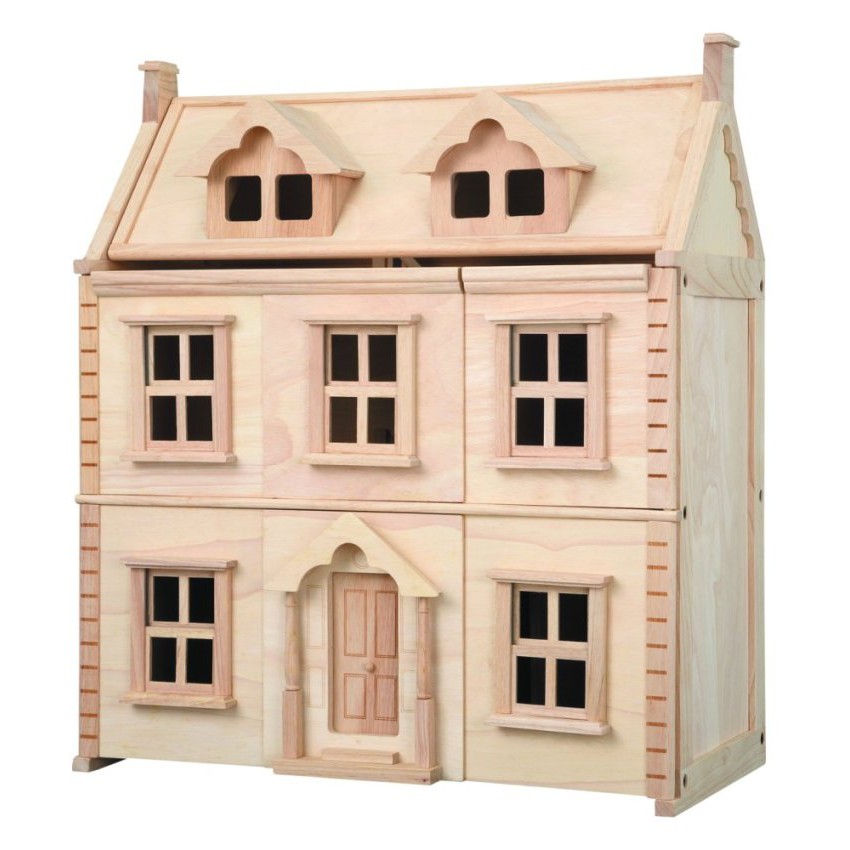 PlanToys ของเล่นไม้ 7124 Victorian Dollhouse บ้านวิคตอเรียน เสริมพัฒนาการ สำหรับเด็กอายุ 3 ปี ขึ้นไป