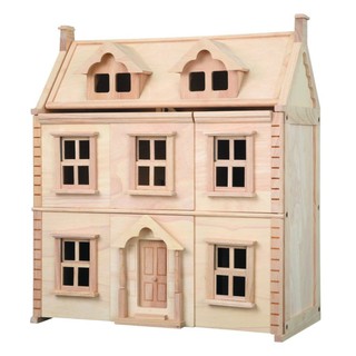 PlanToys 7124 Victorian Dollhouse บ้านตุ๊กตาแปลนทอยส์วิคตอเรียน บ้านตุ๊กตา บ้านไม้ ของเล่นสำหรับเด็ก  3 ขวบขึ้นไป