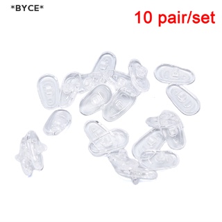 [[BYCE]] แผ่นซิลิโคนใส แบบนิ่ม กันลื่น สําหรับรองจมูกแว่นตา 10 คู่ [ขายดี