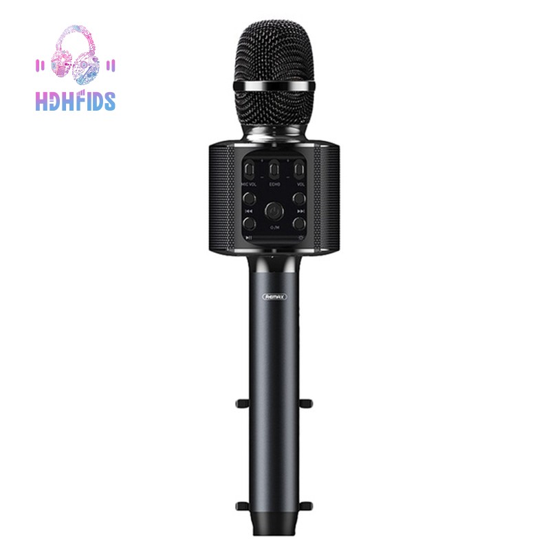 Remax K05 ไมโครโฟนร้องคาราโอเกะบลูทูธไร้สายขนาดพกพา-