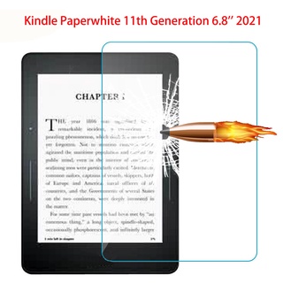 ฟิล์มกระจกนิรภัย กันรอยหน้าจอ สีขาว สําหรับ Kindle Paperwhite 11th Generation 2021 6.8 นิ้ว